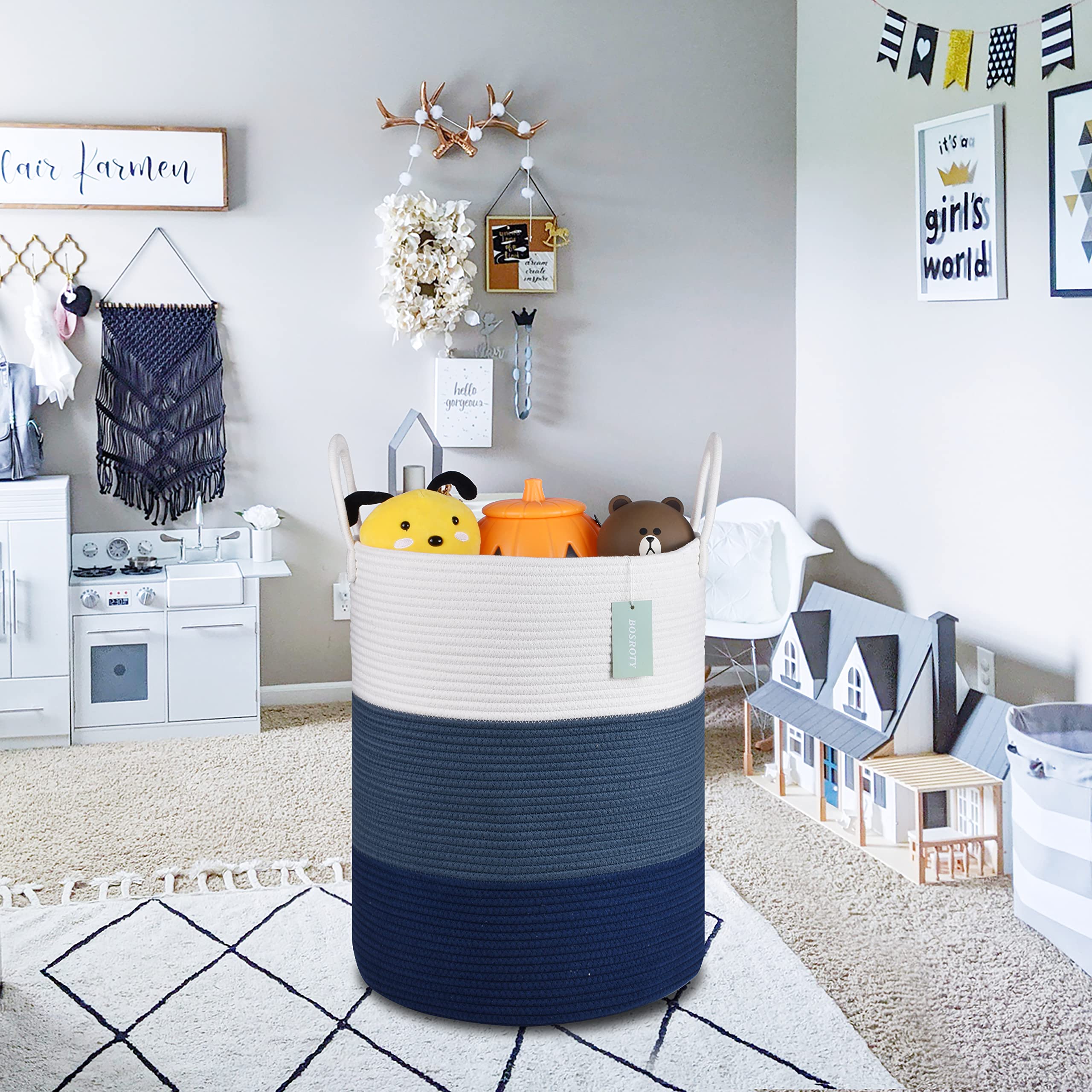 BOSROTY woven cotton rope texture emphasizing premium material