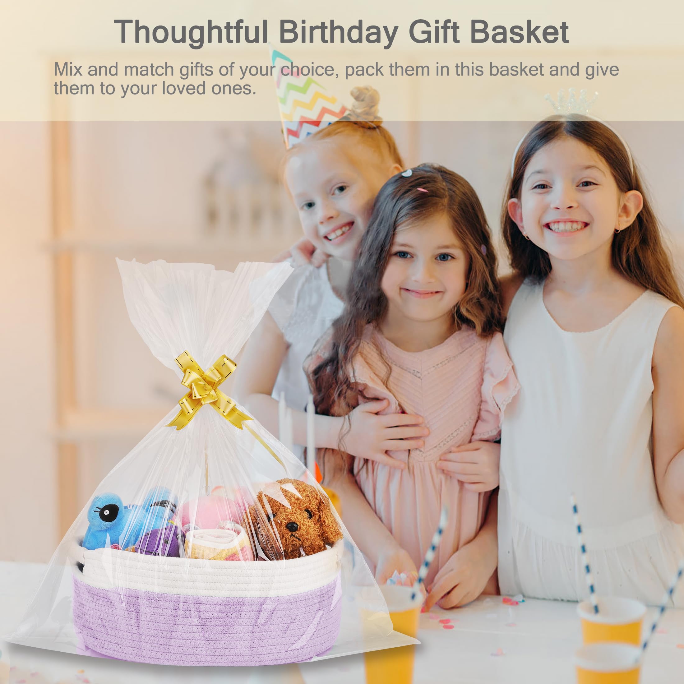 BOSROTY woven storage basket helps keep bedrooms tidy and organized.