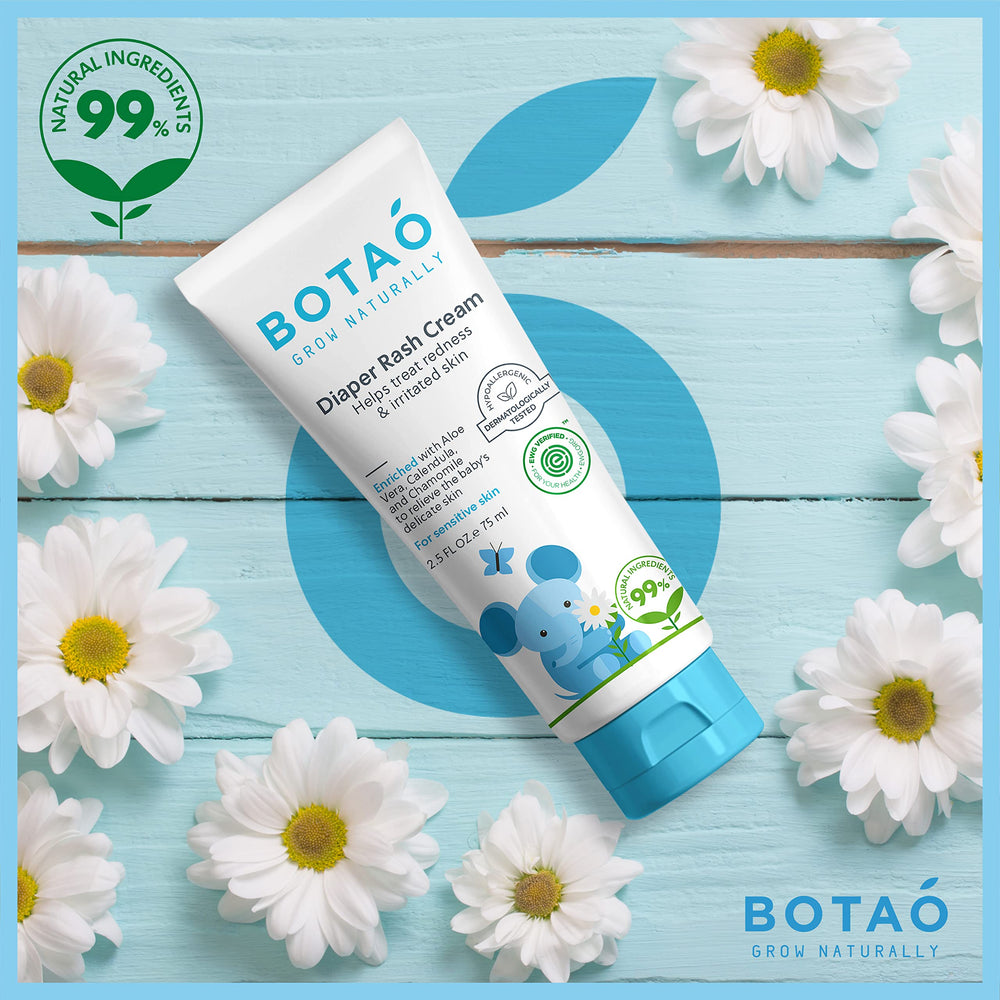 BOTAO cruelty-free eco-friendly badge signals gentle care for baby and environment