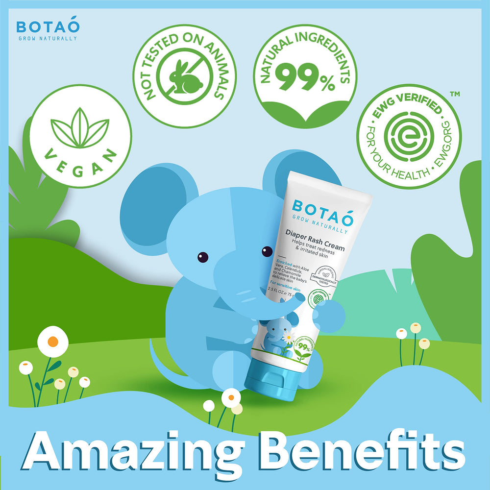 BOTAO Aloe vera and calendula blend for natural skin nourishment.