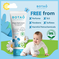 BOTAO Baby three-pack packaging showing convenient diaper rash protection on the go