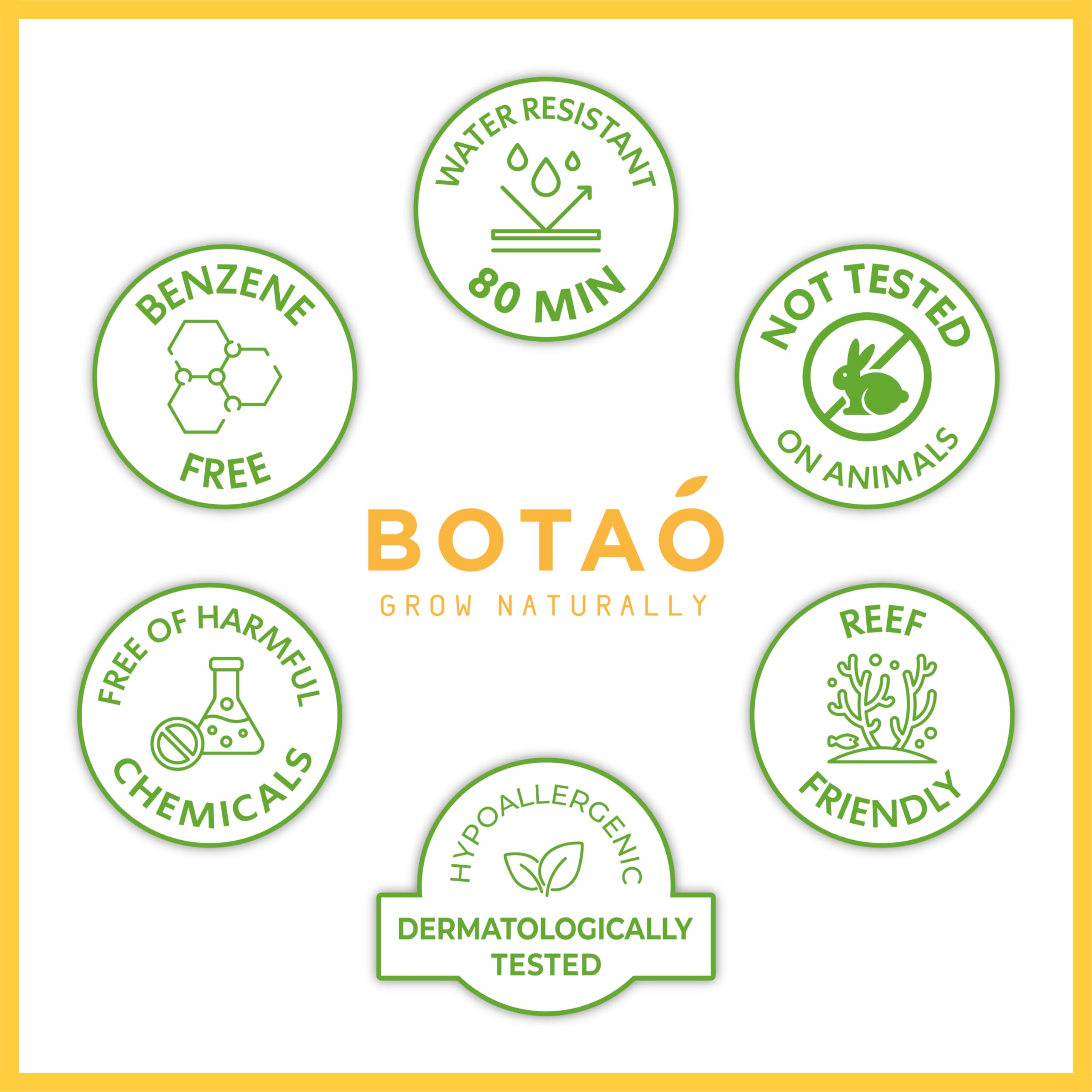 Botao baby mineral sunscreen ingredients highlight vegan, clean formula