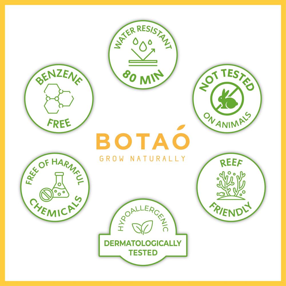 Botao baby mineral sunscreen ingredients highlight vegan, clean formula
