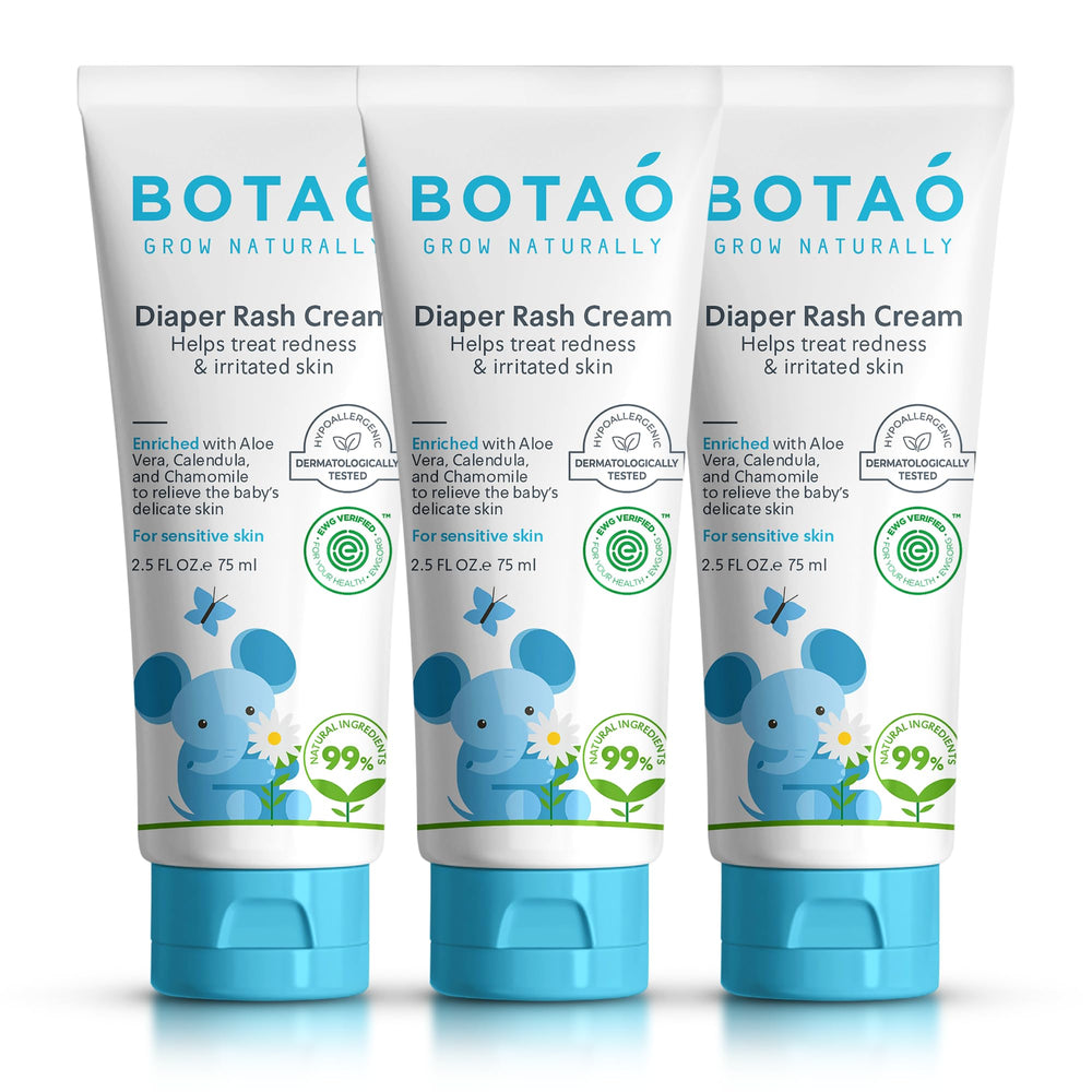 BOTAO Baby Natural Diaper Cream tube ready for soothing diaper rash care