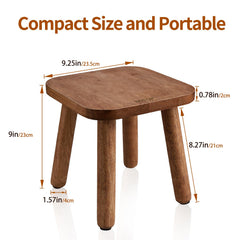 BOTOP small wooden step stool with anti-slip pads ensures stable footing.