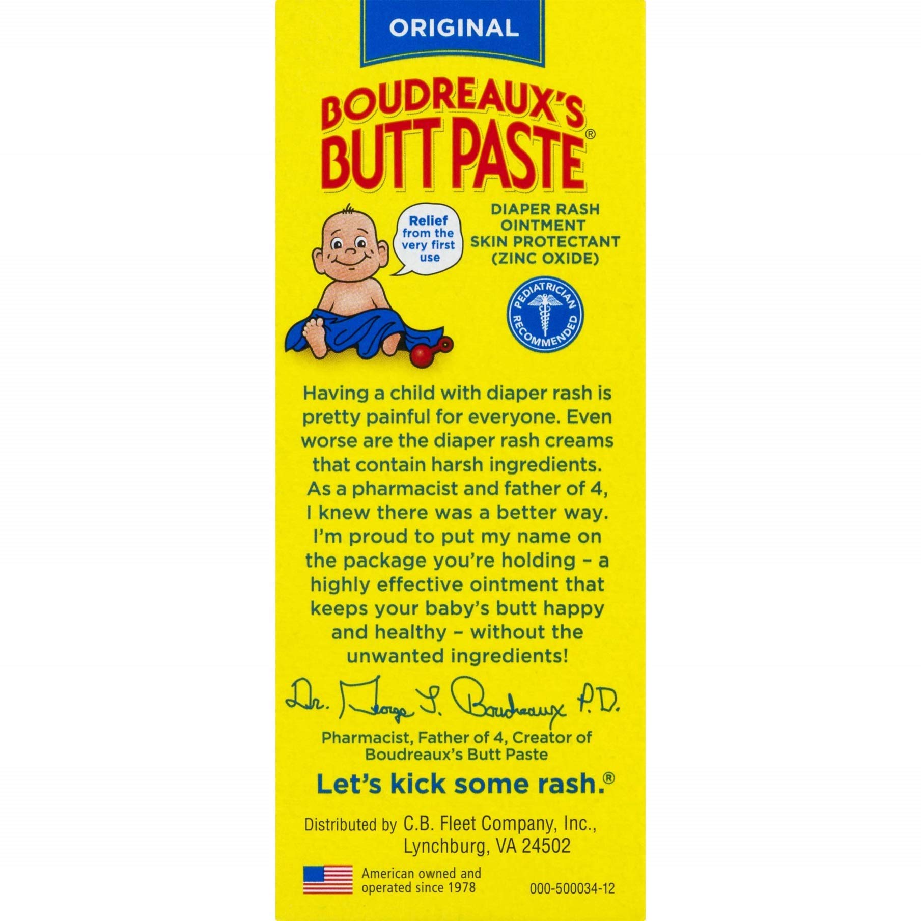 Boudreaux's Butt Paste on skin during application for diaper care use case