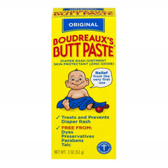 Boudreaux's Butt Paste barrier cream application demonstrating protective layer