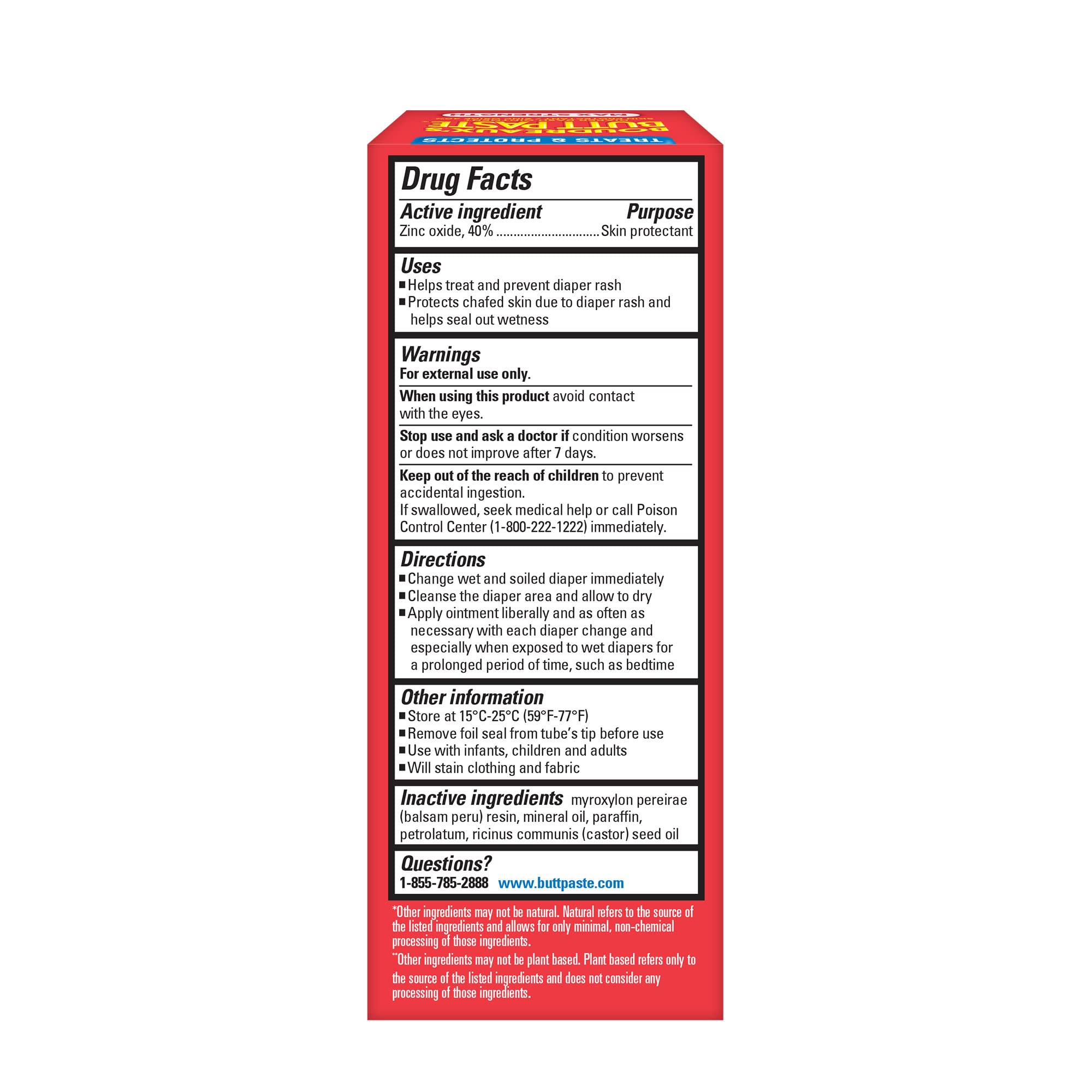 Packaging indicating FSA/HSA eligibility for Boudreaux's Butt Paste.