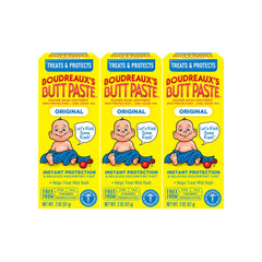 Boudreaux's Butt Paste Original Diaper Rash Cream tube front shows fast moisture protection