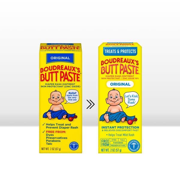 Boudreaux's Butt Paste 6-pack packaging image shows value-packed diaper rash protection.