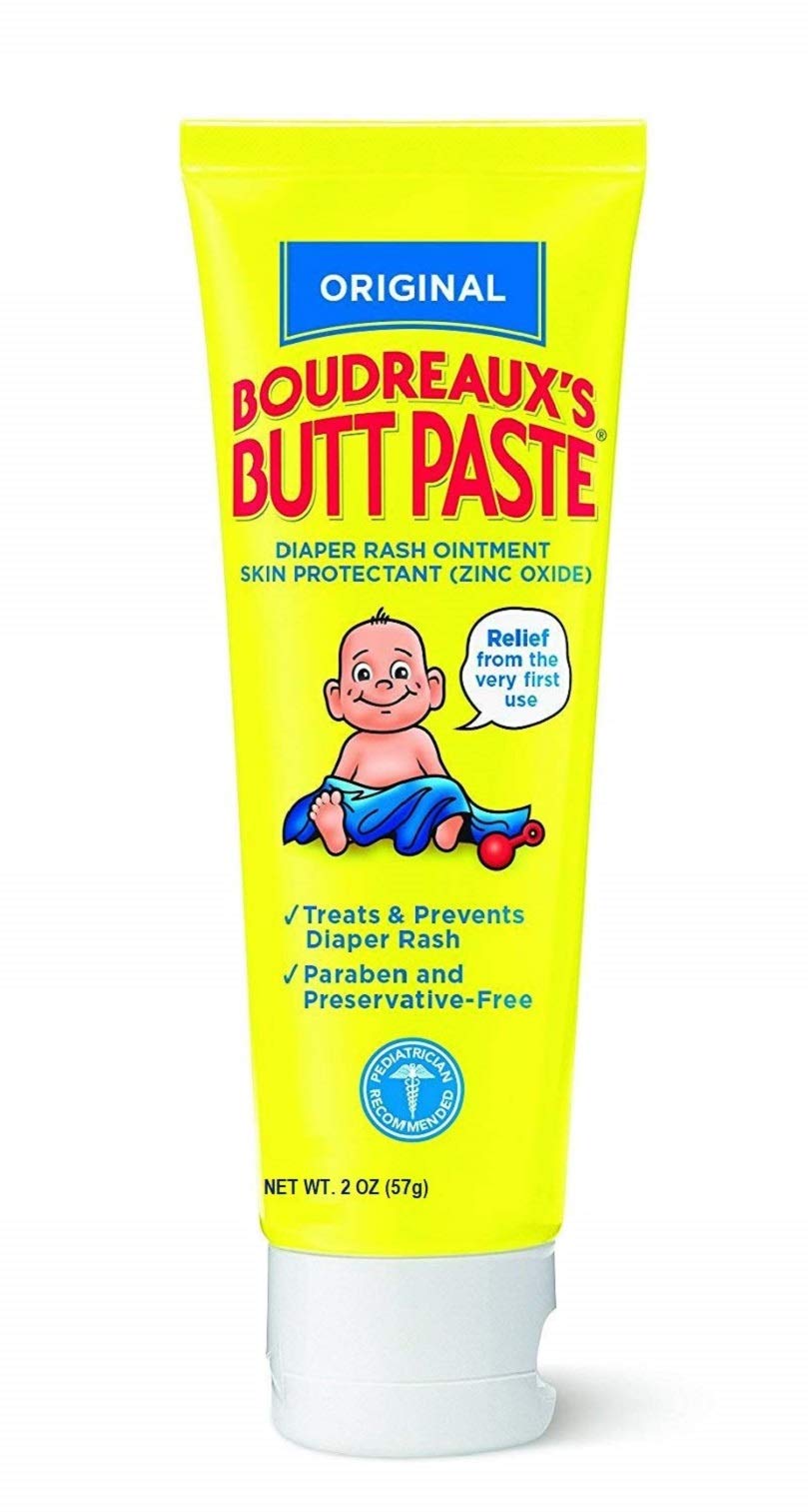 Boudreaux's Butt Paste packaging on shelf emphasizing trusted brand and product
