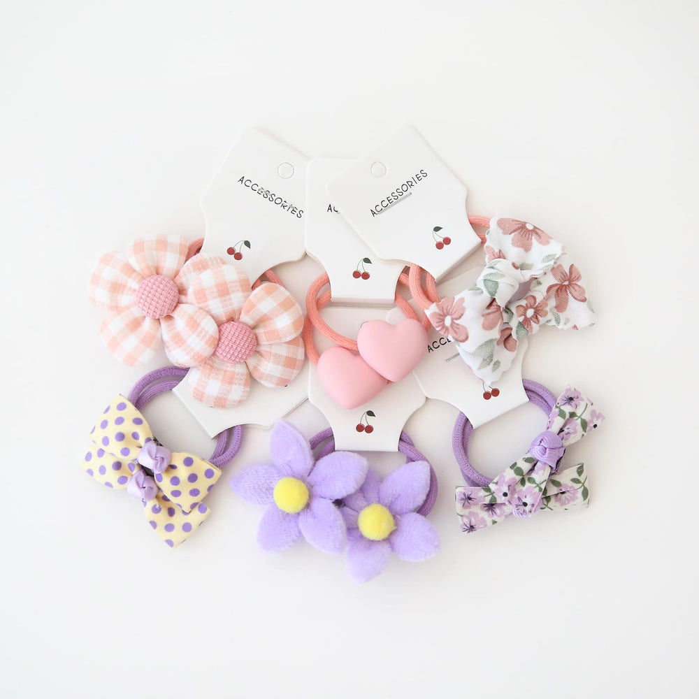 BOUNIQ baby girls hair accessories bows in assorted colors for outfits.