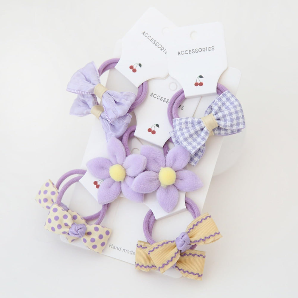 BOUNIQ toddler ponytail holders with 1.2-inch diameter for small-haired kids.