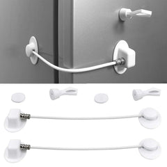 bouti1583 2pack refrigerator lock magnetic white—easy protection for curious toddlers.