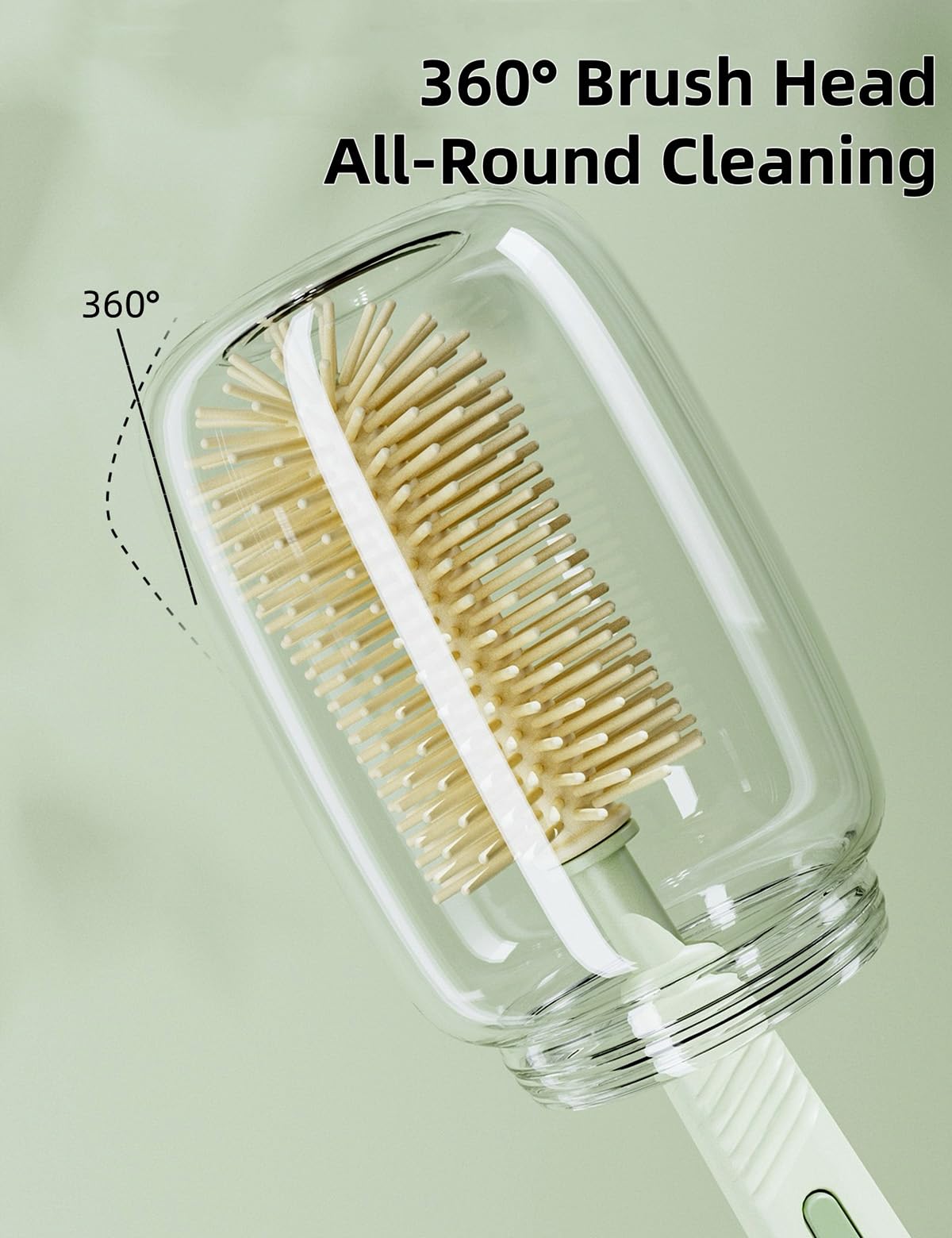 BOVELLA nipple brush designed for thorough nipple cleaning and quick rinsing.
