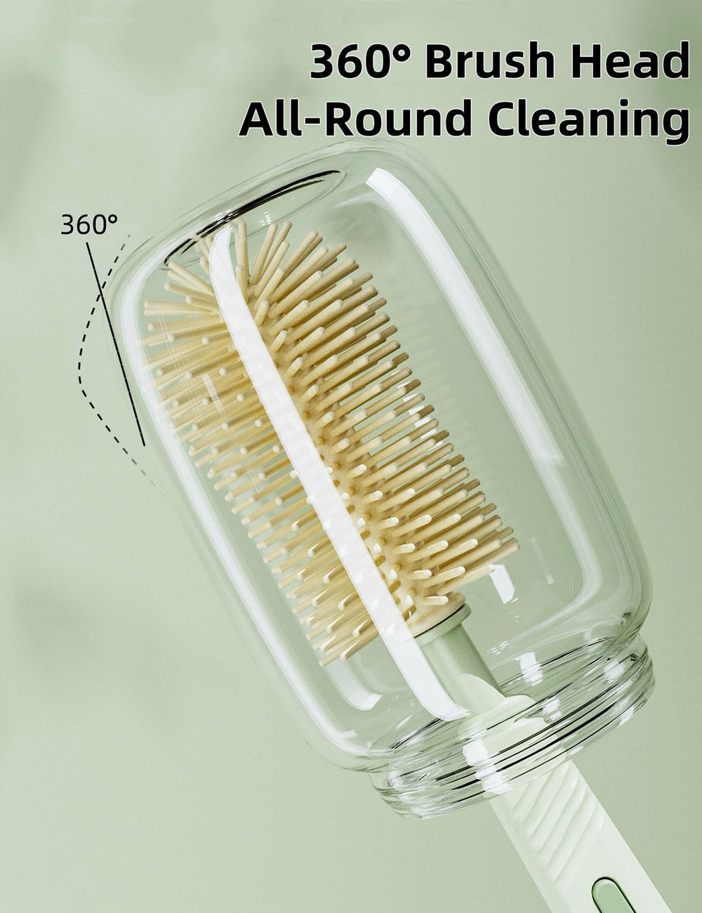 BOVELLA nipple brush designed for thorough nipple cleaning and quick rinsing.