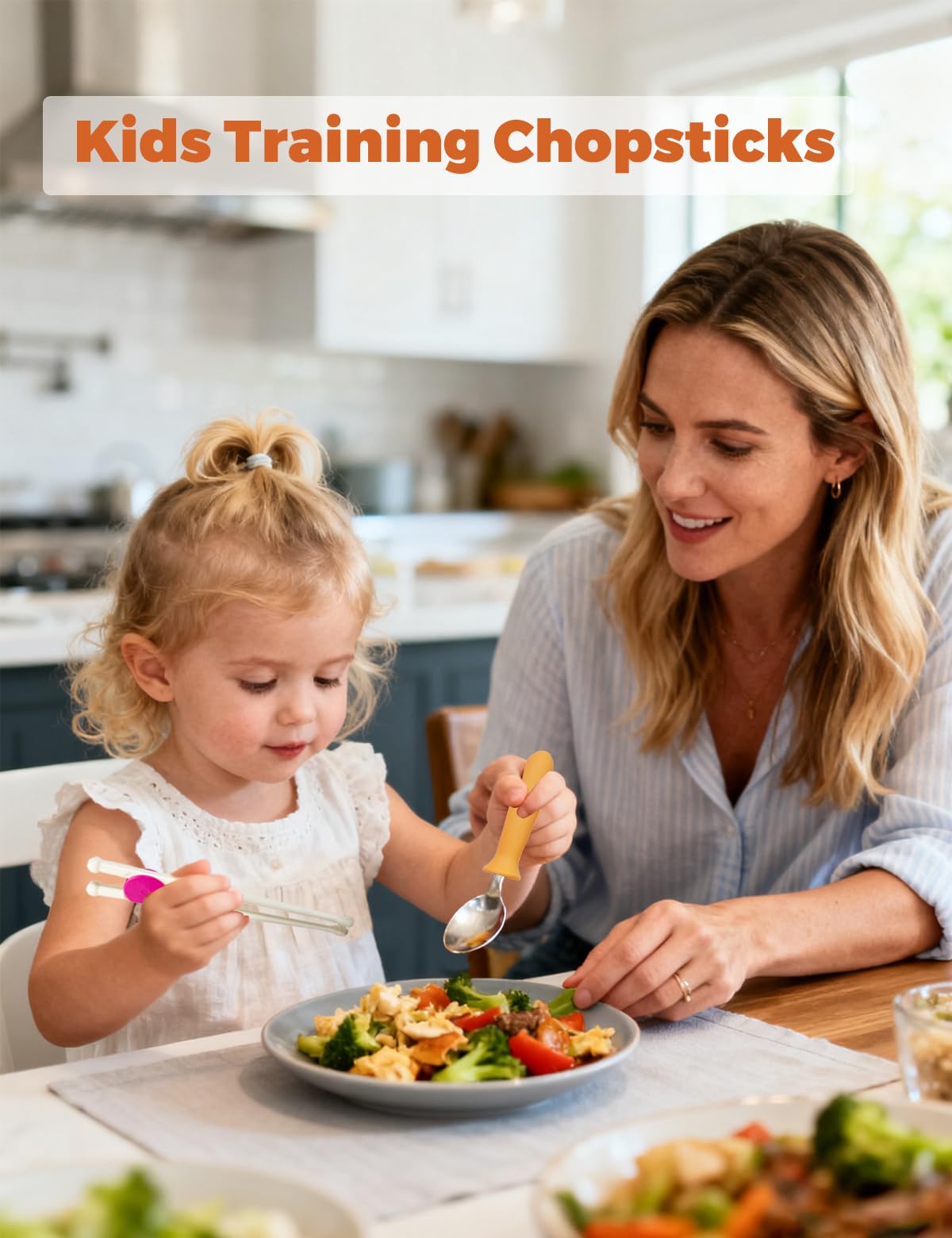 BOVELLA non-slip grip handles support tiny hands for easier self-feeding.