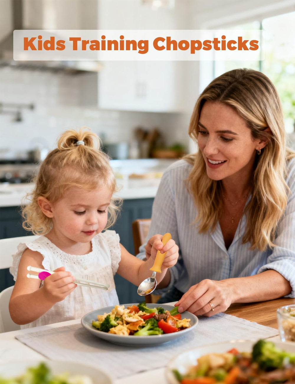 BOVELLA non-slip grip handles support tiny hands for easier self-feeding.
