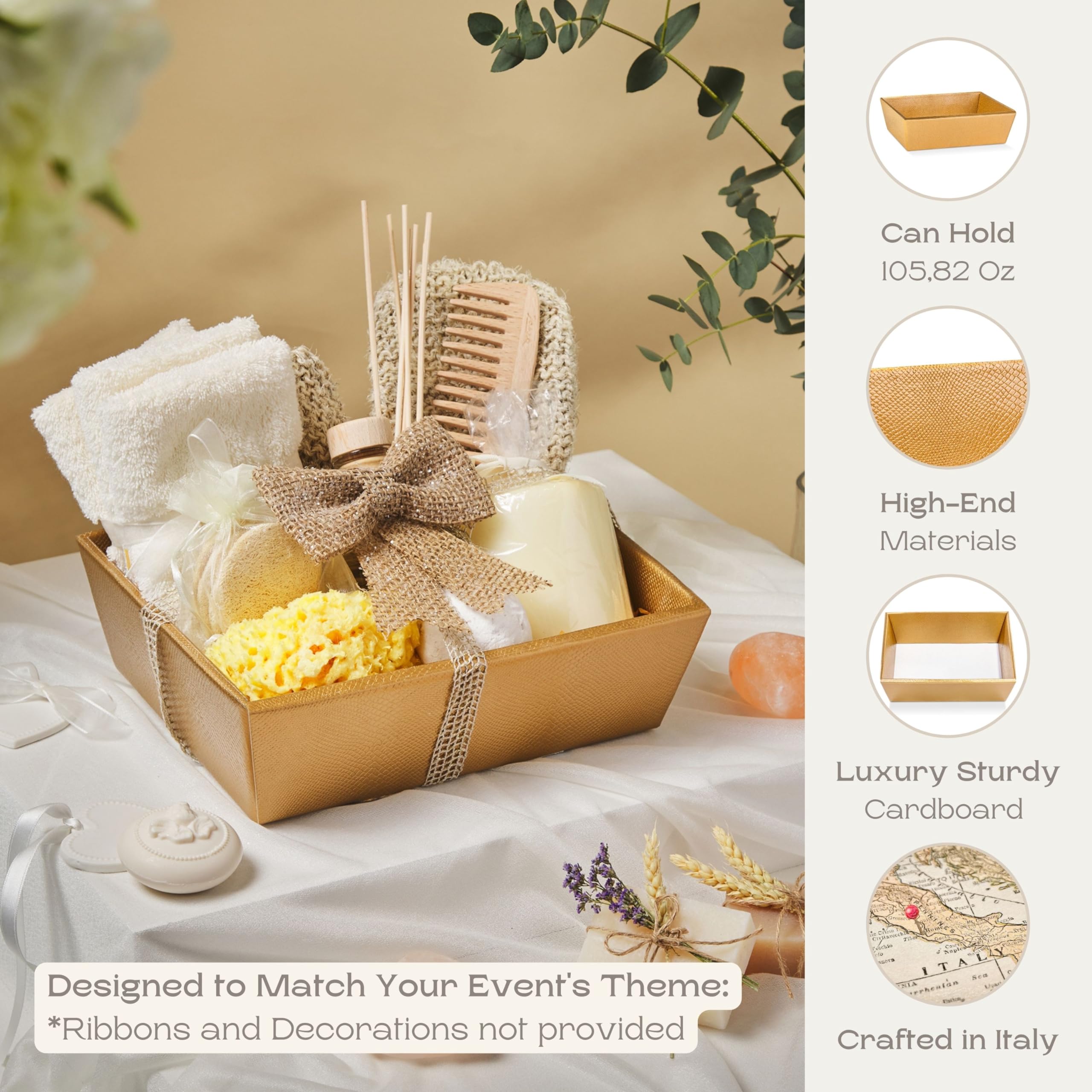 Boxes Craftory empty gift basket flat pack emphasizing easy assembly