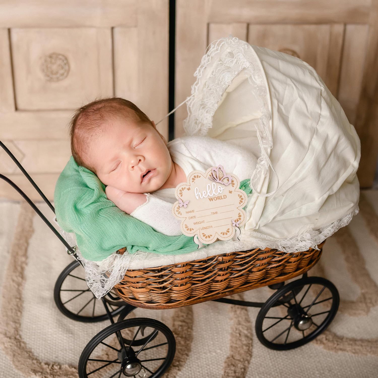 BOXOB baby shower decor wooden sign adds charm to celebrations and nurseries.