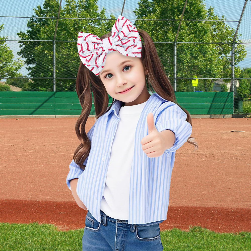BOXOB headband used during game day photos for festive styling