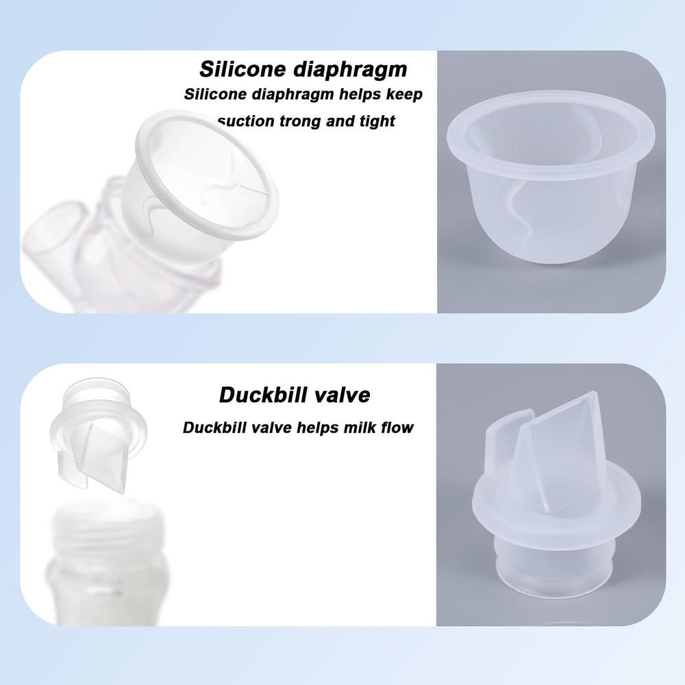 BOXOB liquid silicone breast pump parts set for durable, BPA-free use