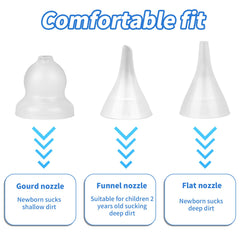 BOXOB flat head tip for targeted suction in small noses