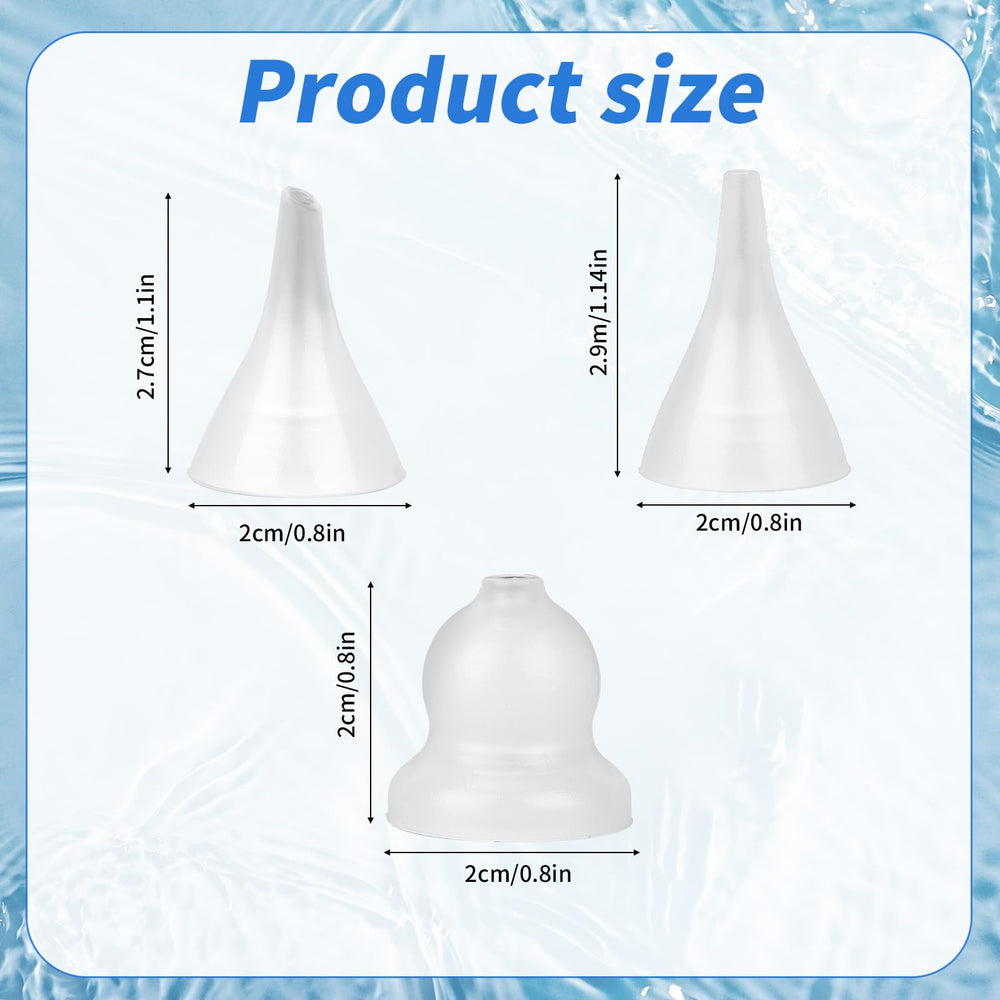 BOXOB funnel head tip for versatile cleaning of nasal passages in toddlers