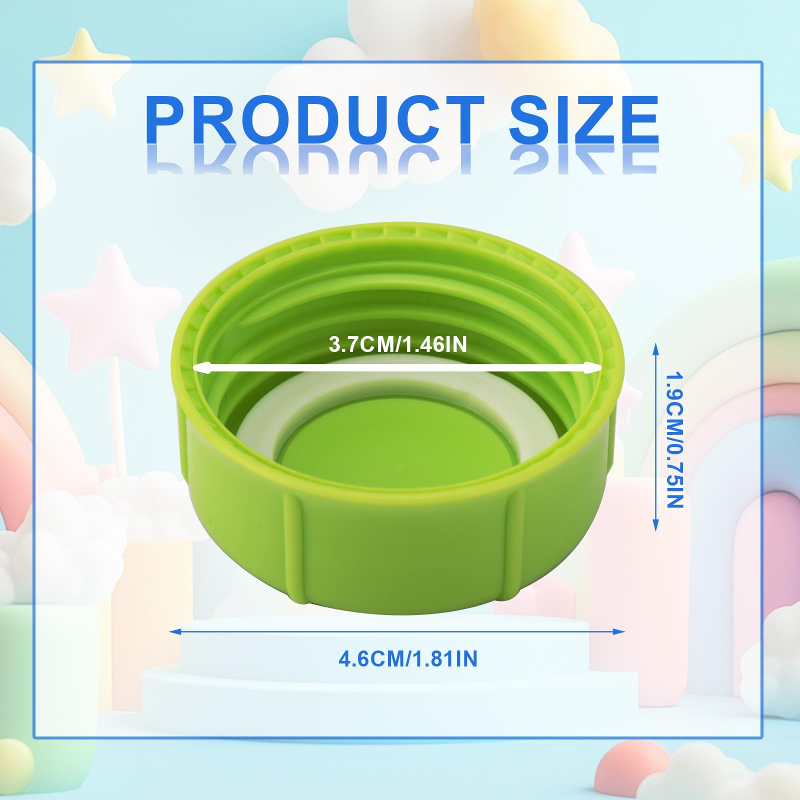 Boxob bottle caps with sealing gasket provides leak protection during transport