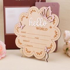 BOXOB wooden sign measures 7x6.81 inches for versatile wall or door display.