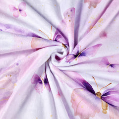 Boyoung Rainbow receiving blanket on crib highlights warm, breathable comfort for naps