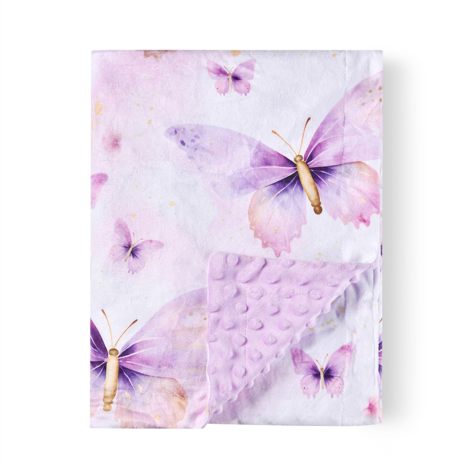 Boyoung Rainbow receiving blanket folded shows cozy softness for newborn swaddling and playtime