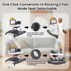 Boyro Baby walker adjustable-height feature shown for growing baby comfort.