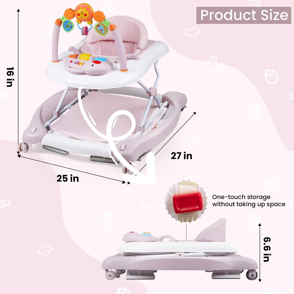 Boyro Baby Walker easy storage helps keep homes tidy when not in use.