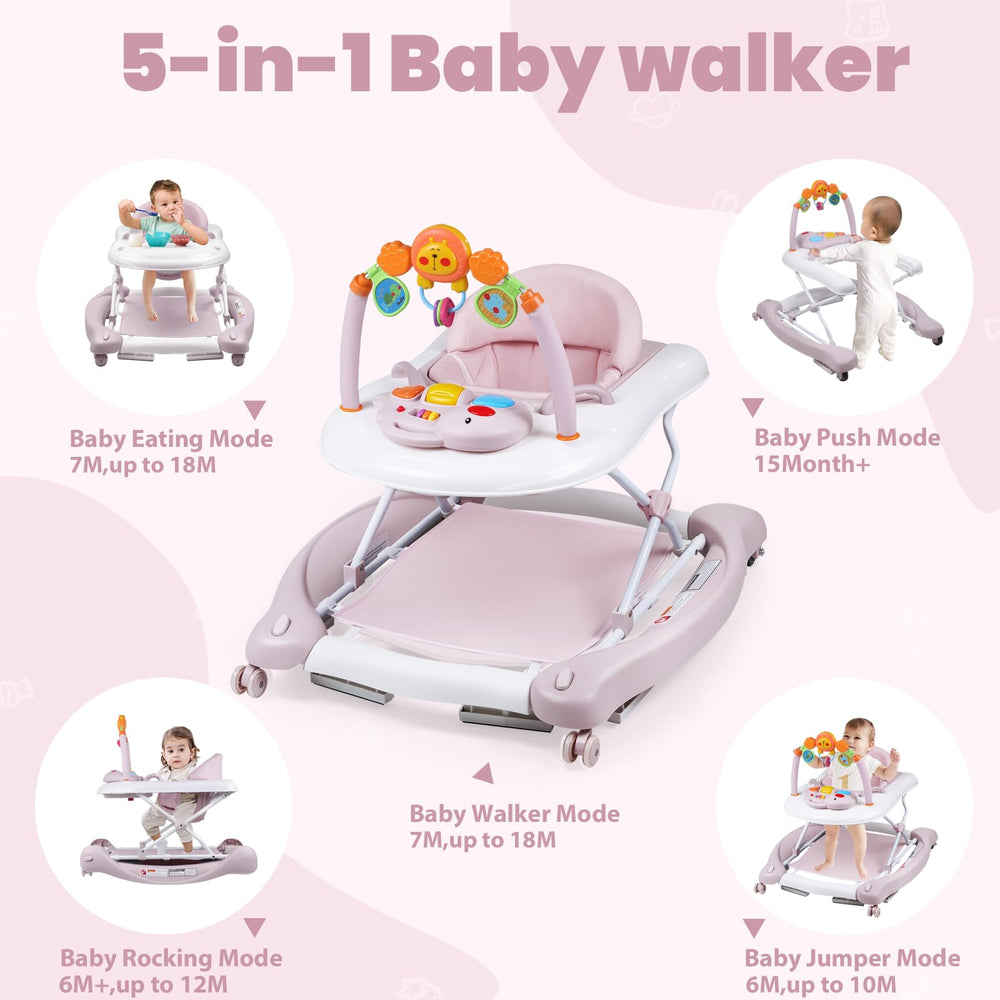 Boyro Baby Walker height adjustment helps maintain proper alignment as your baby grows.
