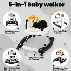 Boyro Baby Walker height adjustment keeps baby at the right height.