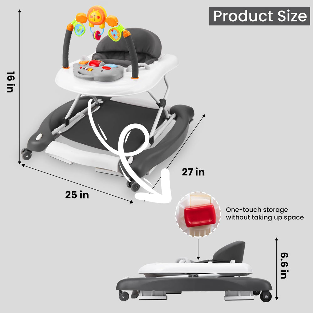 Boyro Baby walker six-to-twelve-months frame suitable for early walkers.