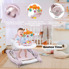 Boyro Baby Walker triangular chassis enhances stability for confident early steps.