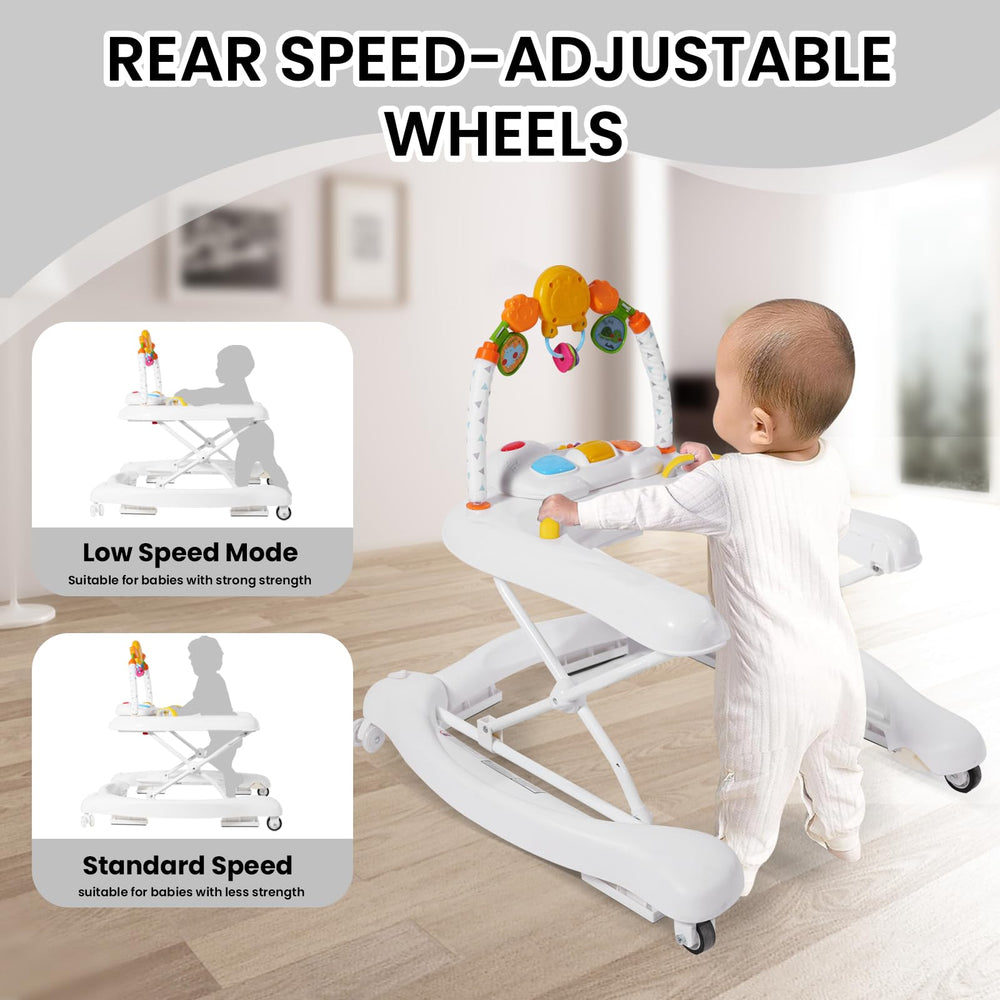 Boyro Baby walker-with-music-toys engages baby during play sessions