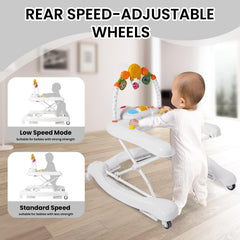 Boyro Baby walker-with-music-toys engages baby during play sessions