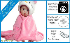 Bozeman Baby Company animal hood design encourages imaginative play during cuddle time.