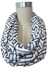Bozeman Baby Company infinity nursing scarf worn by mom for discreet breastfeeding