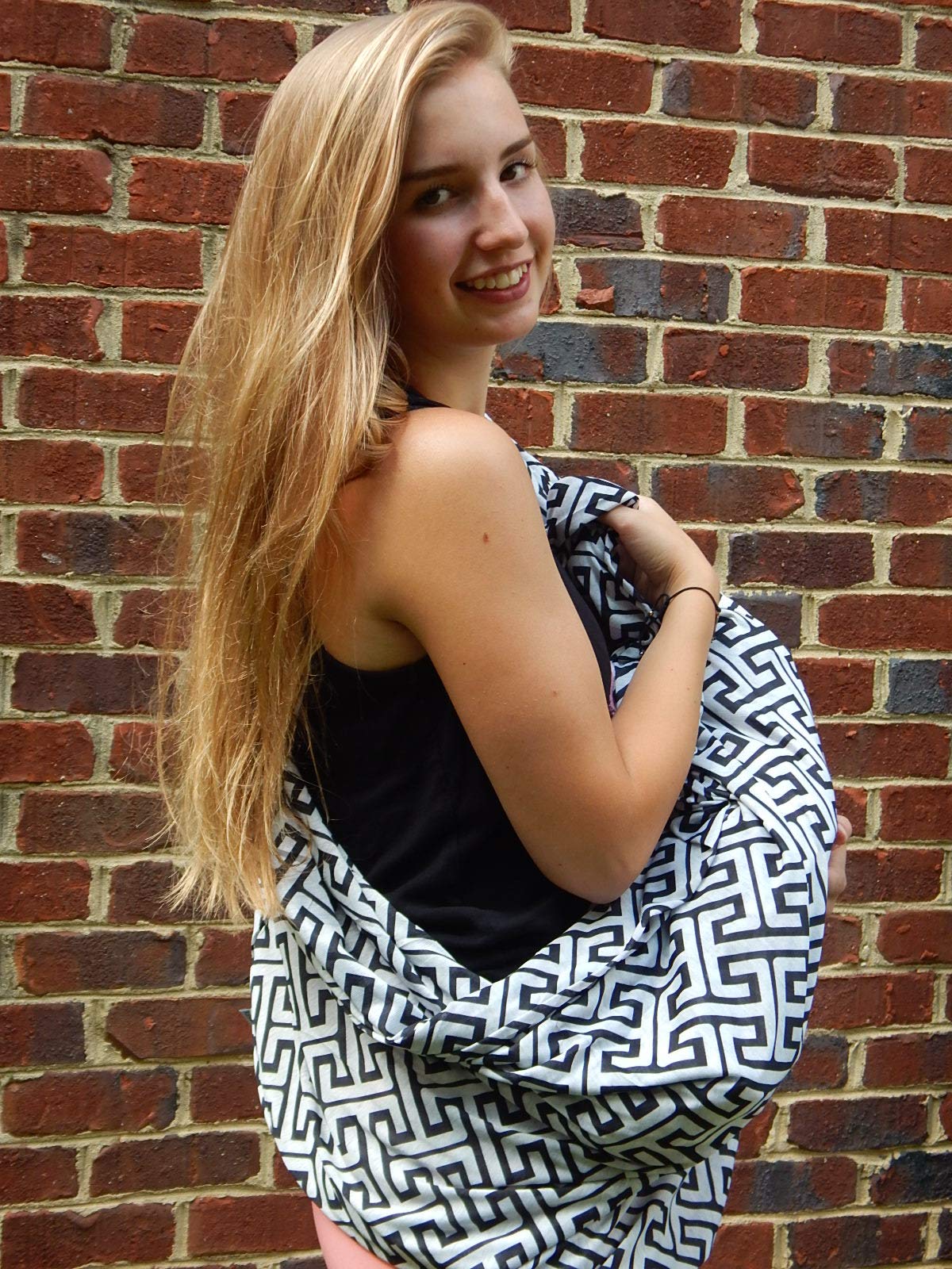 Bozeman Baby Company infinity nursing scarf nautical pattern adds versatile styling