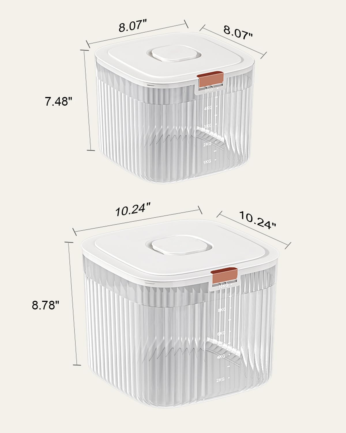 Dog Food Storage BPA-free plastic ensures safe storage for pet and human foods