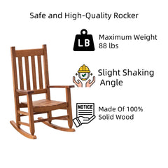 BplusZ kid rocking chair high-backrest supports comfortable posture during storytime.