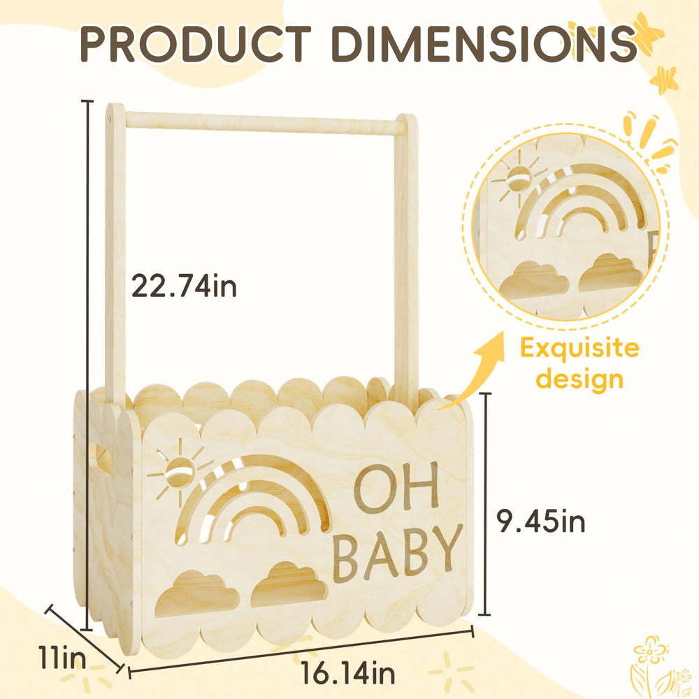 BPMFDTNL wooden gift basket packaging emphasizes exquisite packaging to elevate gift-giving moments