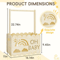 BPMFDTNL wooden gift basket packaging emphasizes exquisite packaging to elevate gift-giving moments