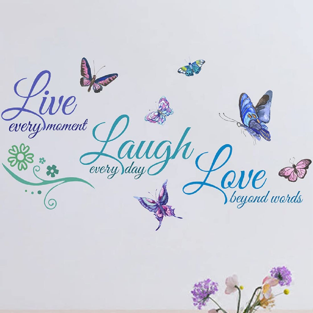 BPNHNA butterfly wall art adds color without mess, easy to apply.