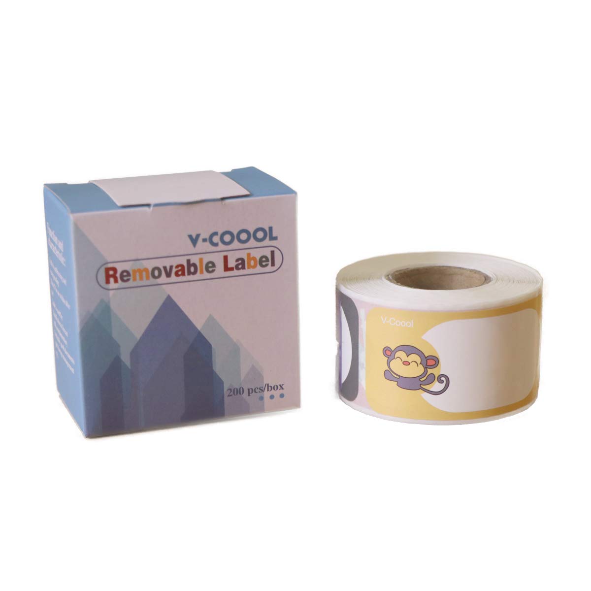 BPNHNA easy-peel labels with smooth writing surface for quick swaps