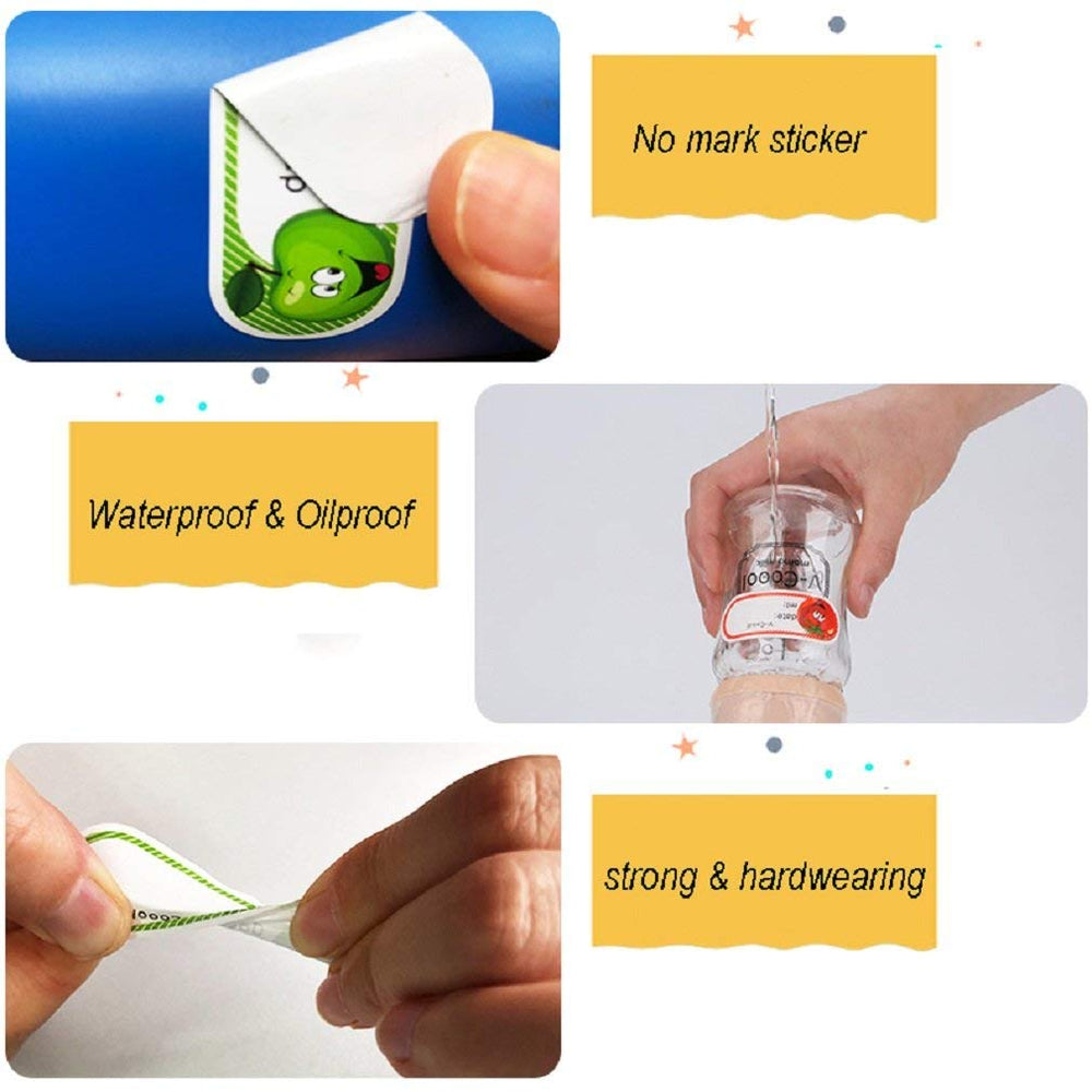BPNHNA waterproof labels removable cleanly with no residue